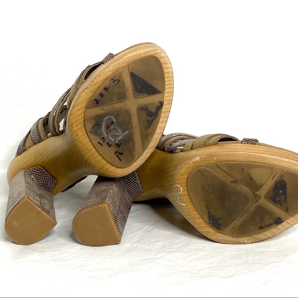 Joan And David Python Leather Strappy High Heel - image 7